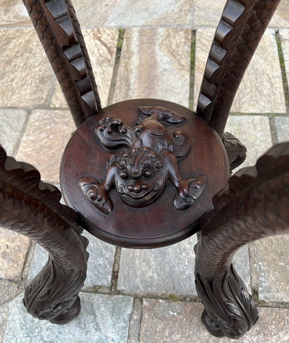 Paire de sellettes indochinoise 19 eme siecle-photo-3