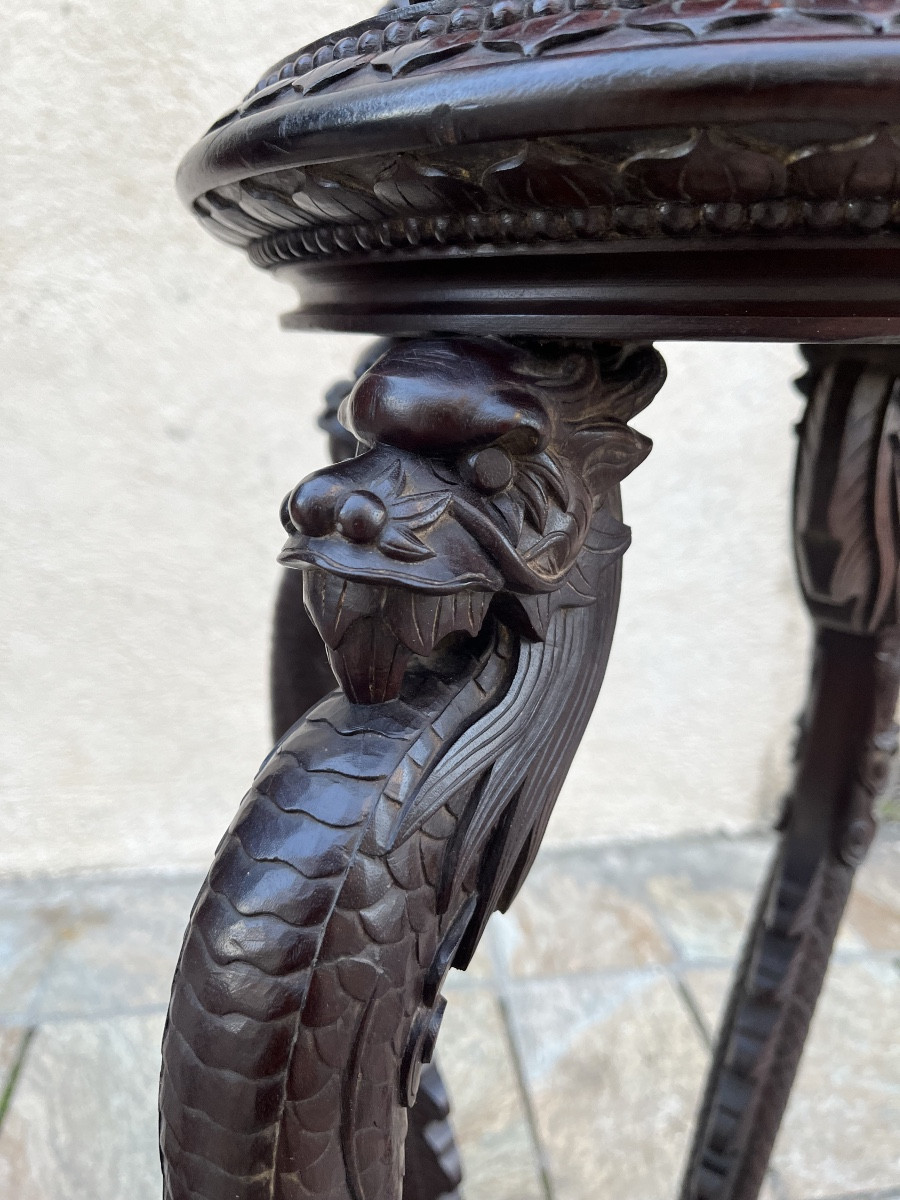 Paire de sellettes indochinoise 19 eme siecle-photo-4