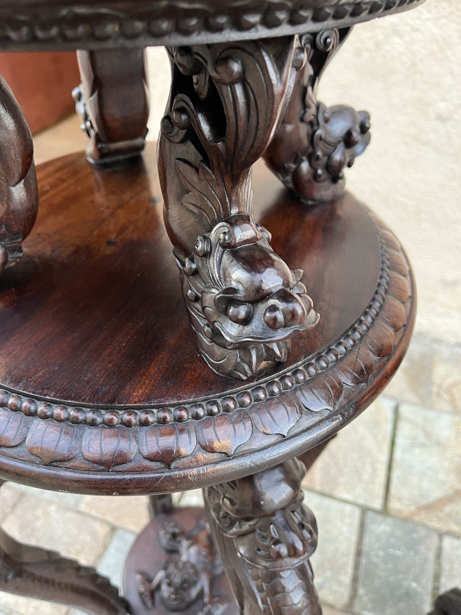 Paire de sellettes indochinoise 19 eme siecle-photo-6