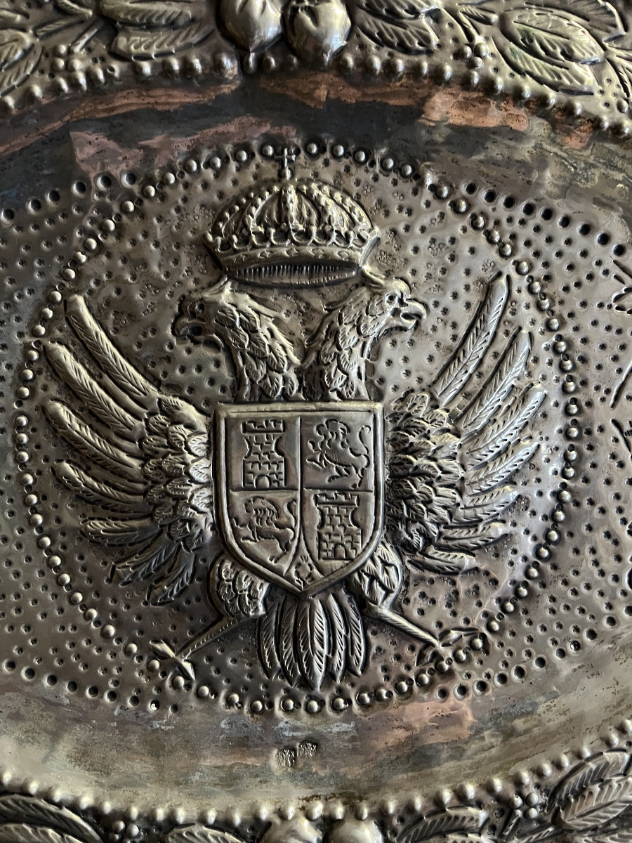 Plateau en argent massif Castille Léon 18eme siecle-photo-2