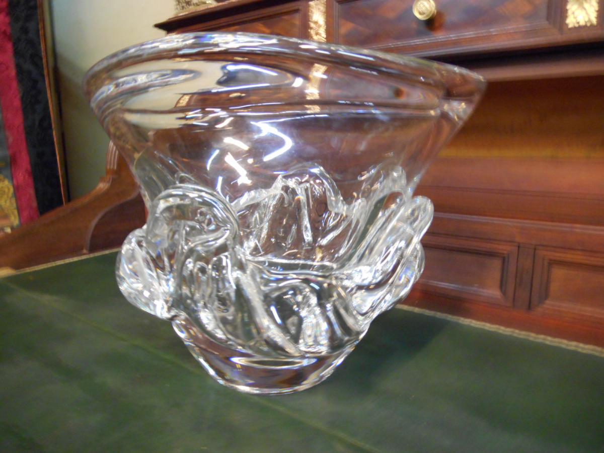 Vase En Cristal Daum France-photo-3