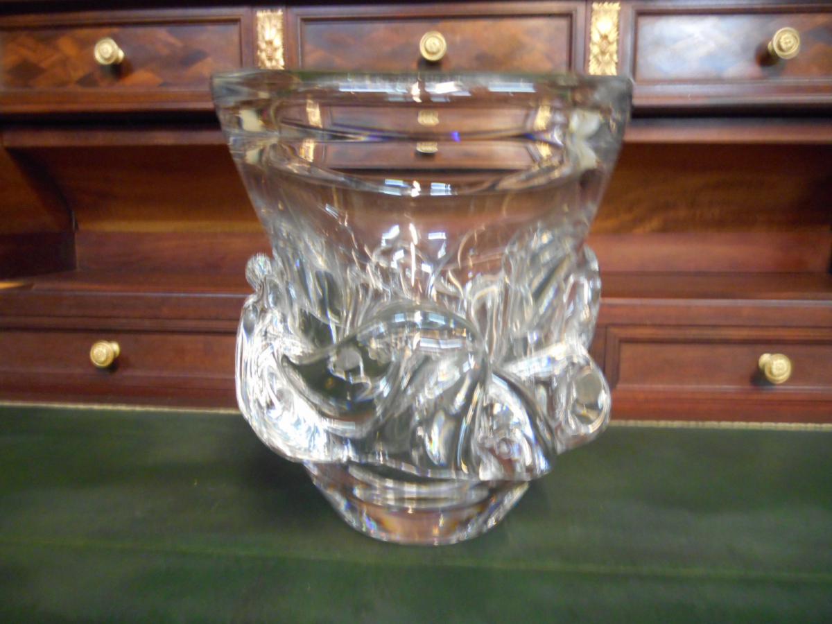 Vase En Cristal Daum France-photo-4