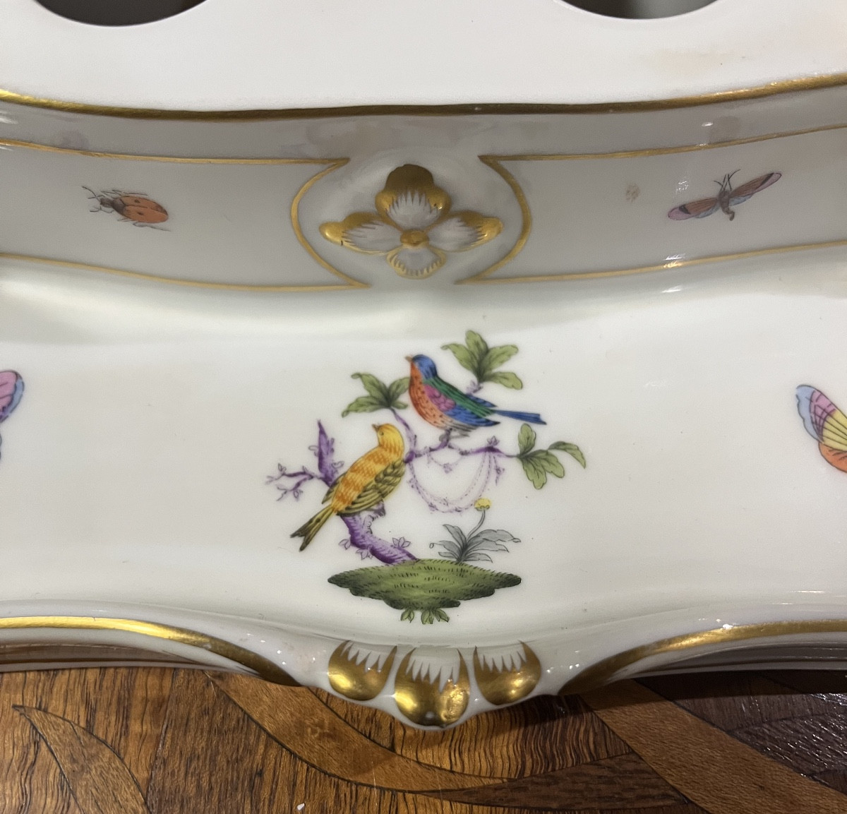 Herend Hungary Porcelain Inkwell-photo-2