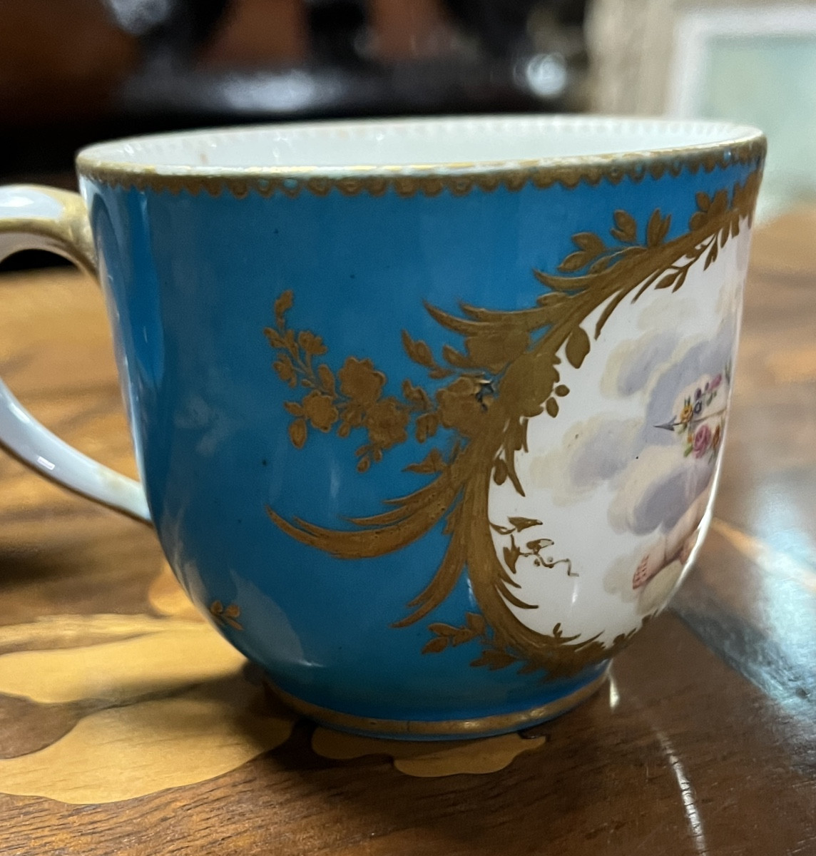 18th-century Sèvres Porcelain Cup And Saucer-photo-4