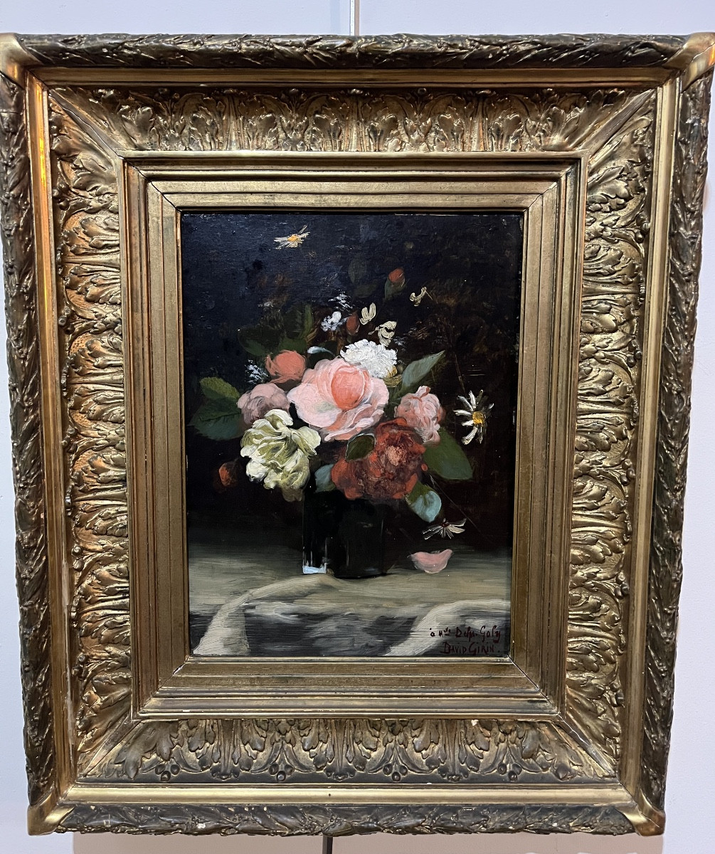 Huile sur panneau par David Eugene Girin-photo-2