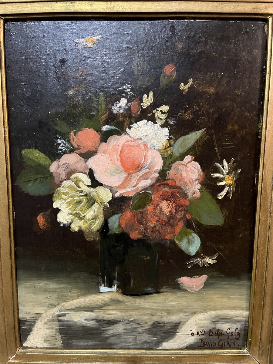 Huile sur panneau par David Eugene Girin-photo-3