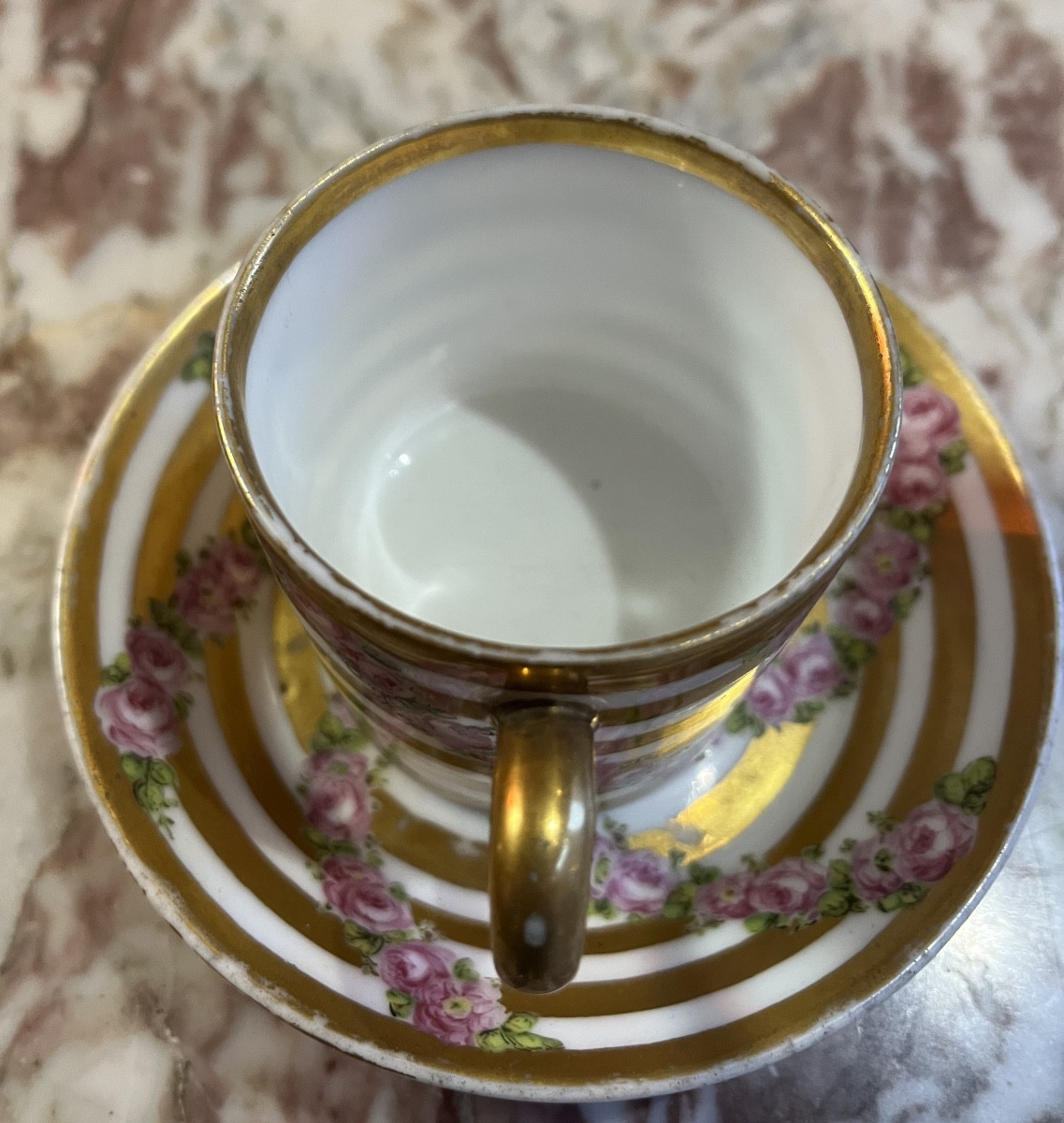 Tasse litron en porcelaine de Paris fin 18eme siècle -photo-3