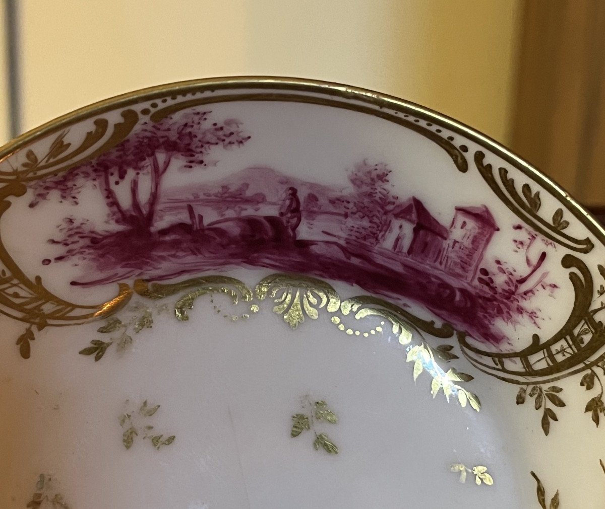 Tasse en porcelaine de Frankenthal 18eme-photo-3