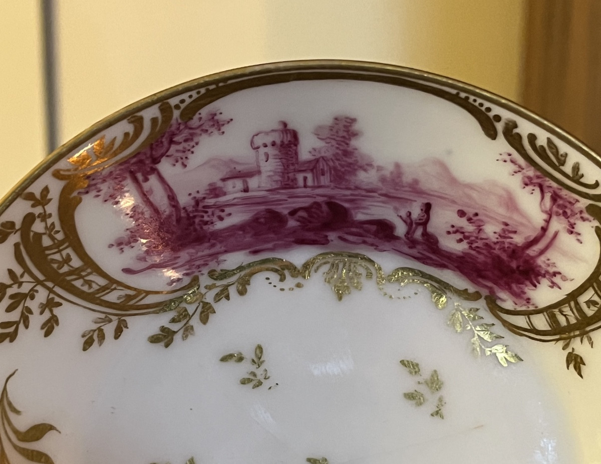 Tasse en porcelaine de Frankenthal 18eme-photo-4