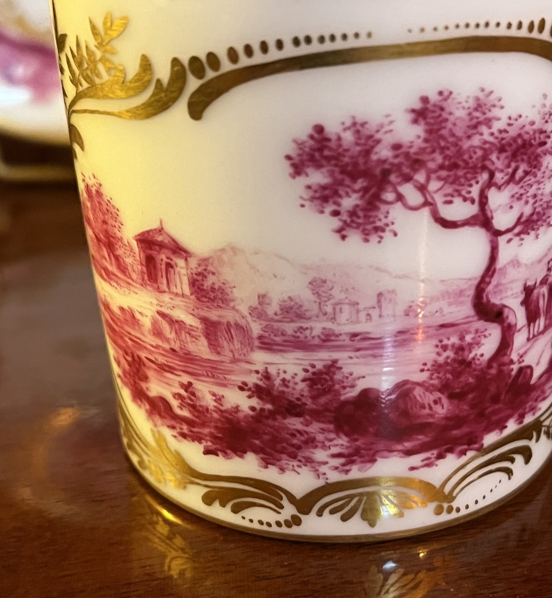 Tasse en porcelaine de Frankenthal 18eme-photo-2