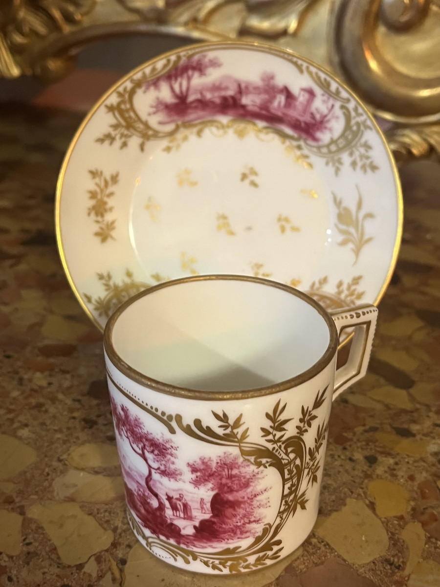 Tasse en porcelaine de Frankenthal 18eme-photo-8