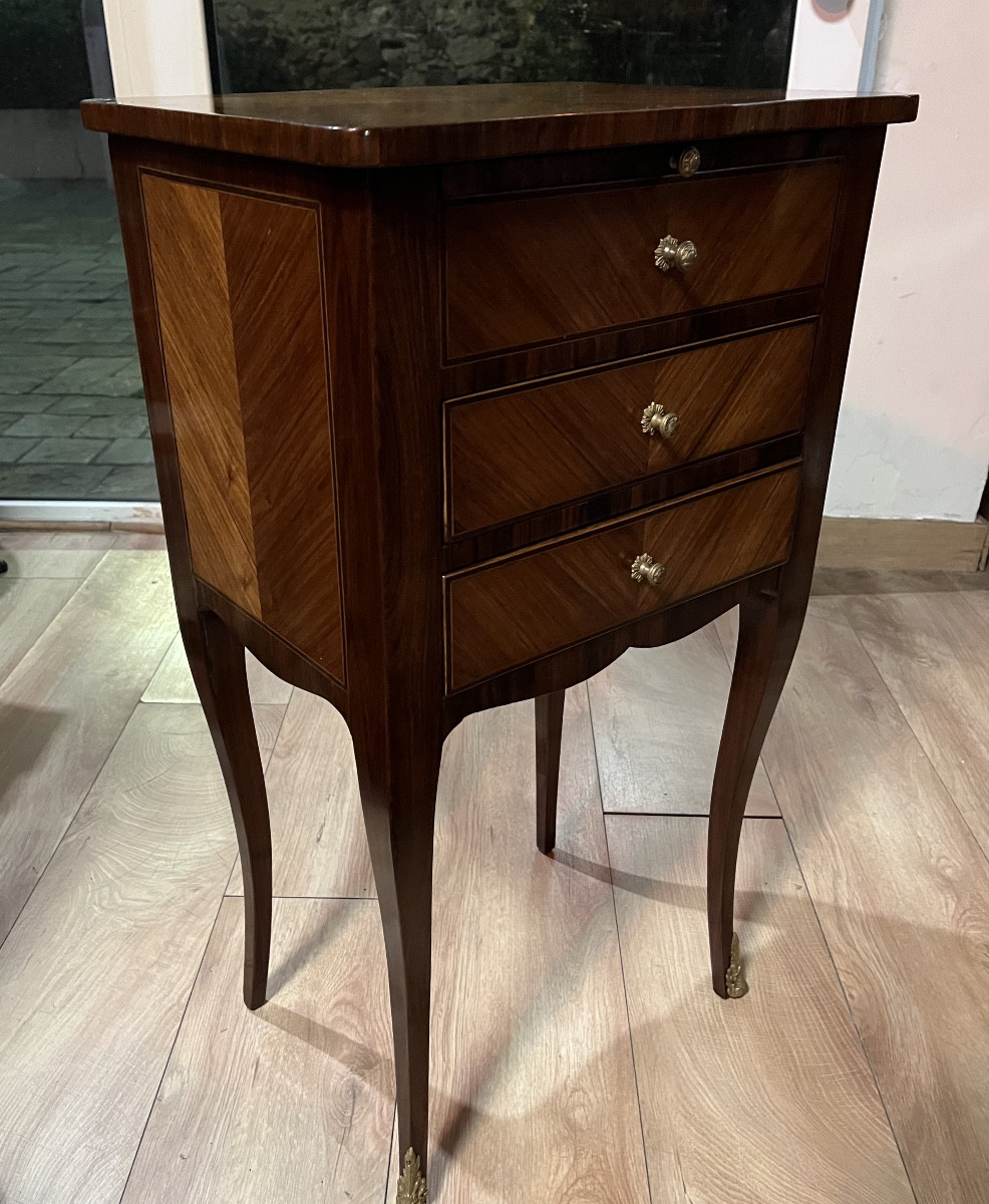 19th Century Marquetry Chiffonier Table -photo-4