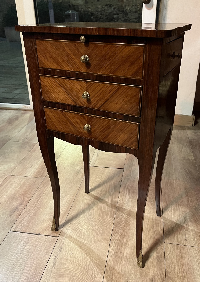 19th Century Marquetry Chiffonier Table -photo-1