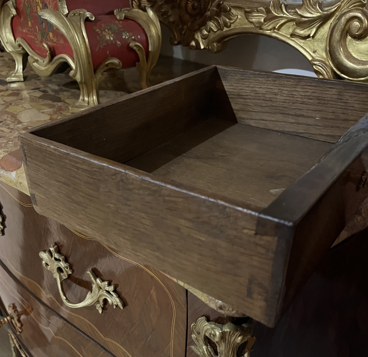 19th Century Marquetry Chiffonier Table -photo-6