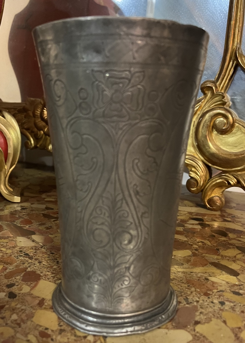 Gobelet en étain Pays-Bas 18eme-photo-2