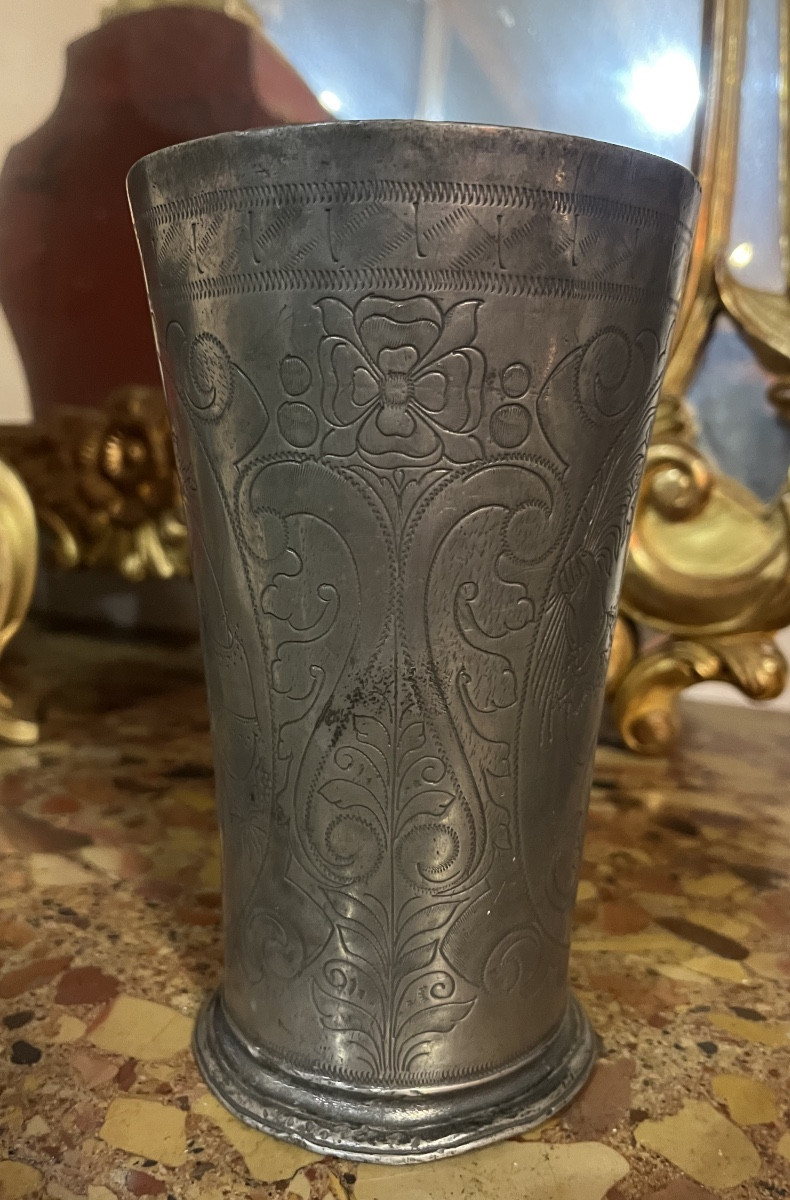 Gobelet en étain Pays-Bas 18eme-photo-4