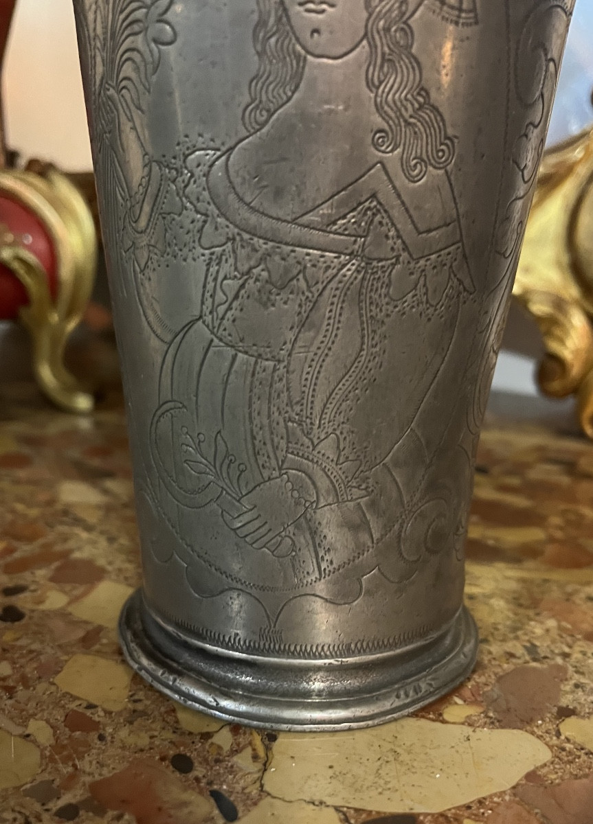 Gobelet en étain Pays-Bas 18eme-photo-3
