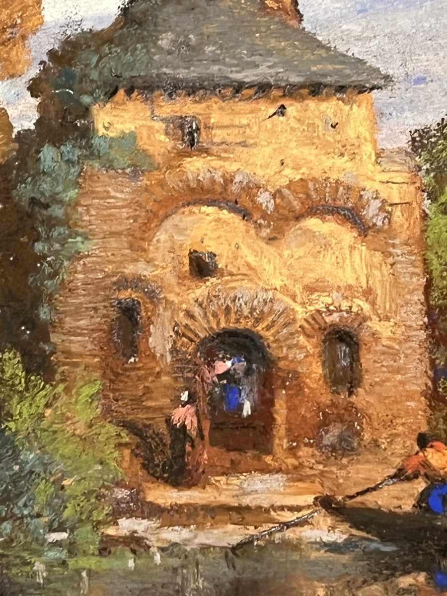 Pastel Signed Jules Noel 1847-photo-1