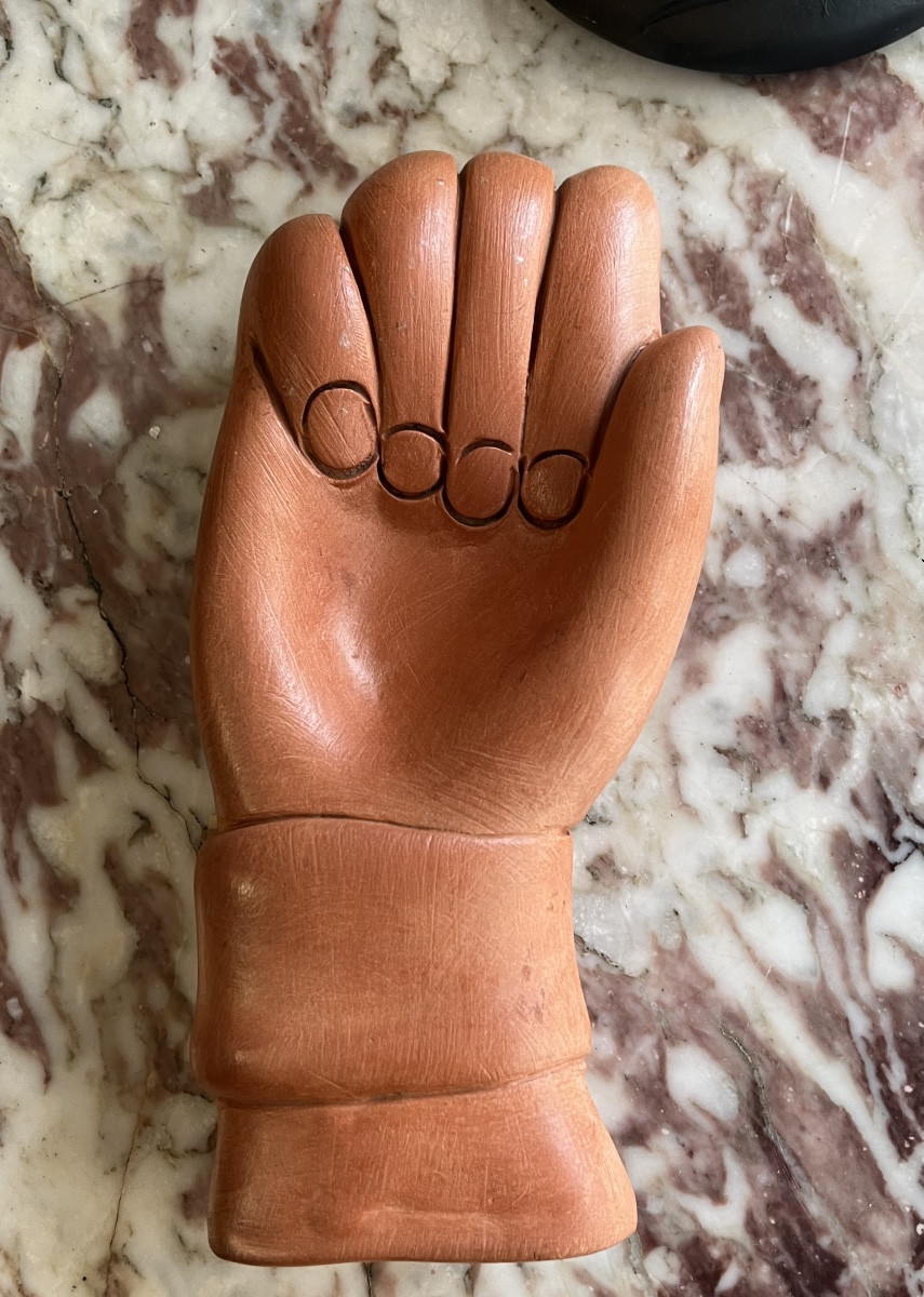 Terracotta Hand Signed Jean Marais