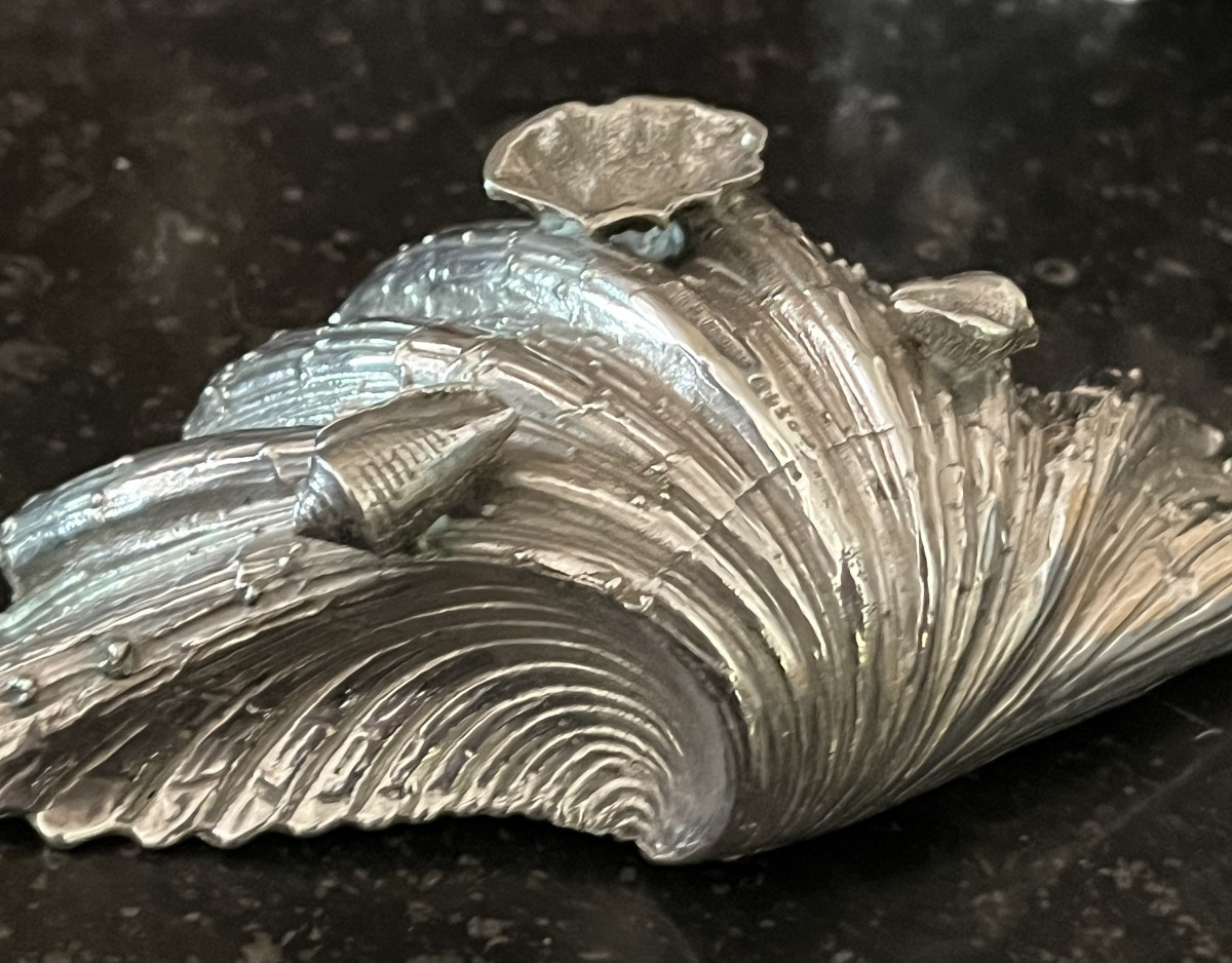 Paire de salières en argent massif-photo-3