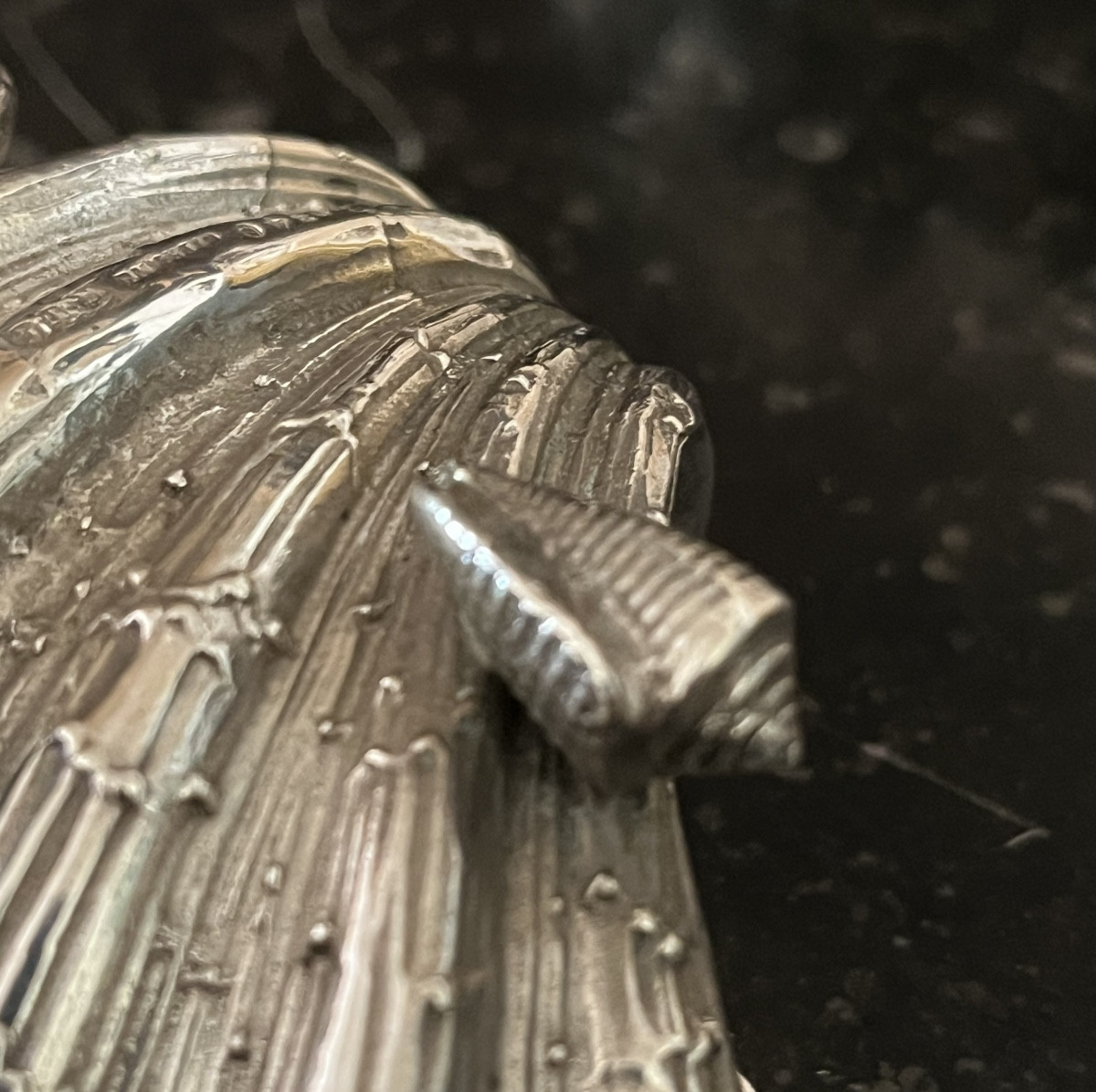 Paire de salières en argent massif-photo-4