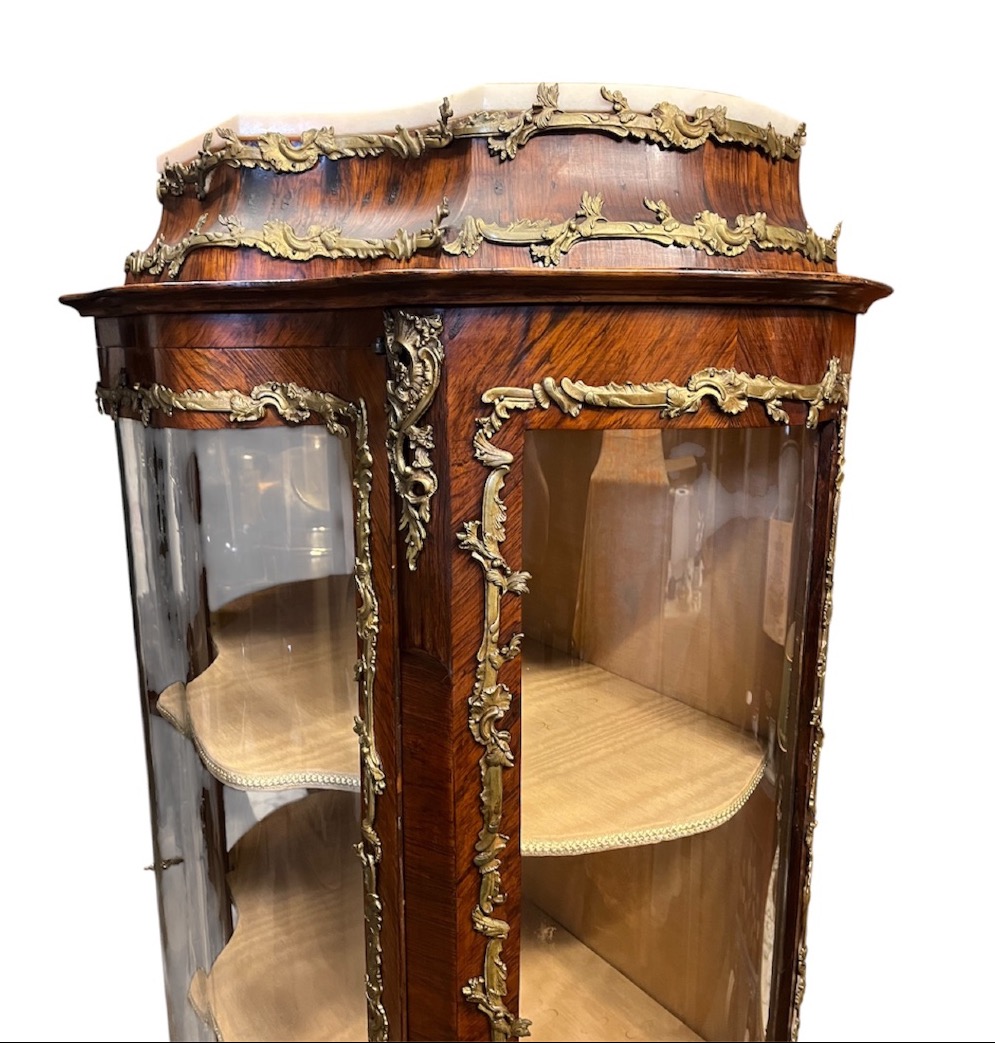 Napoleon III Inlaid Display Case-photo-3