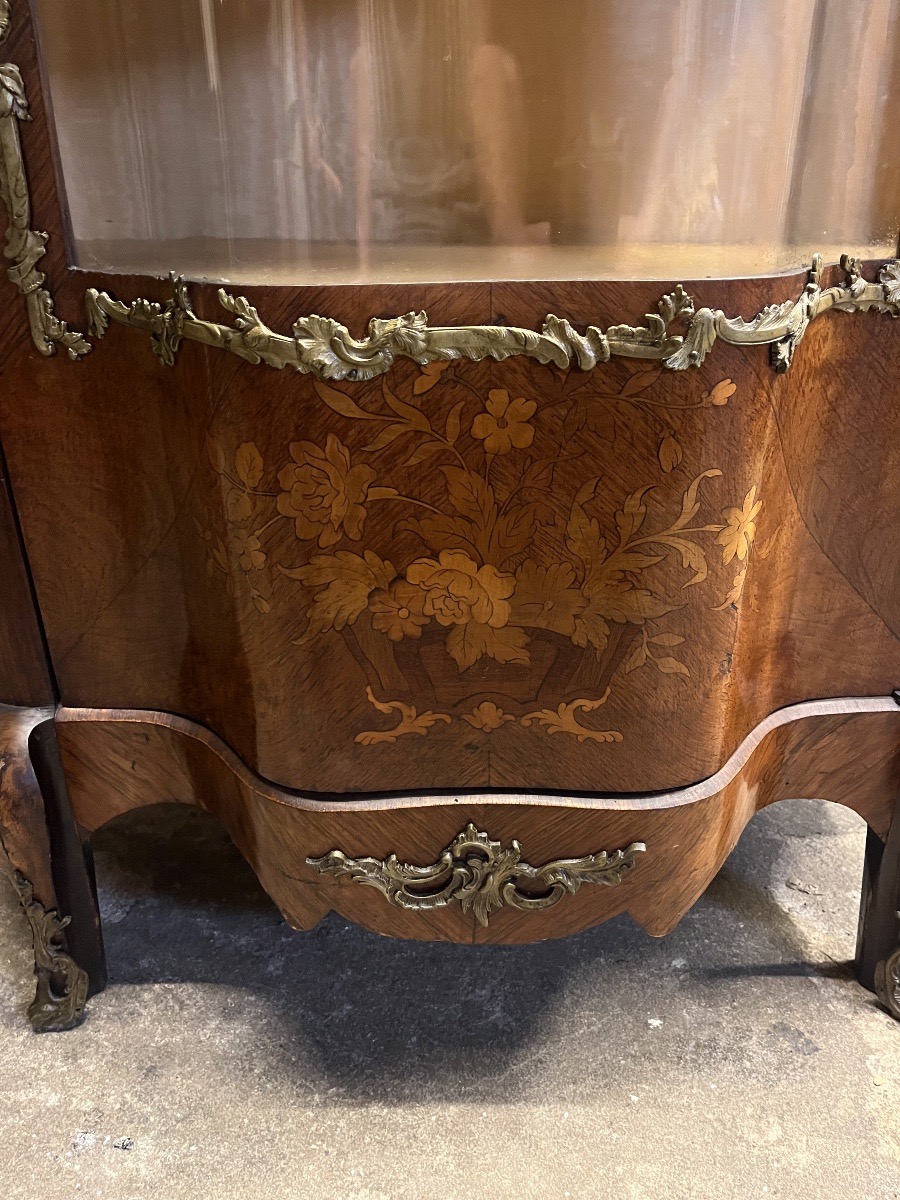Napoleon III Inlaid Display Case-photo-1