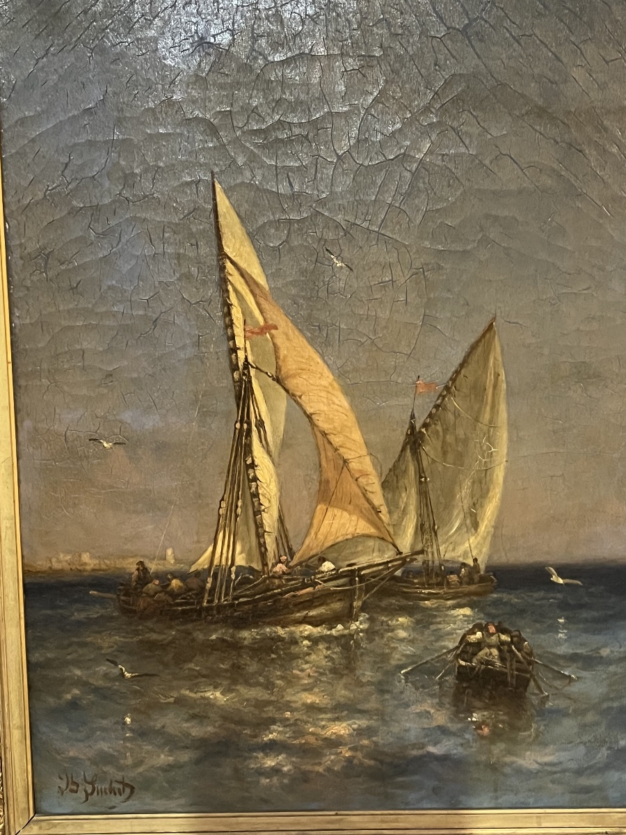 Oil On Canvas By Joseph Suchet-photo-1