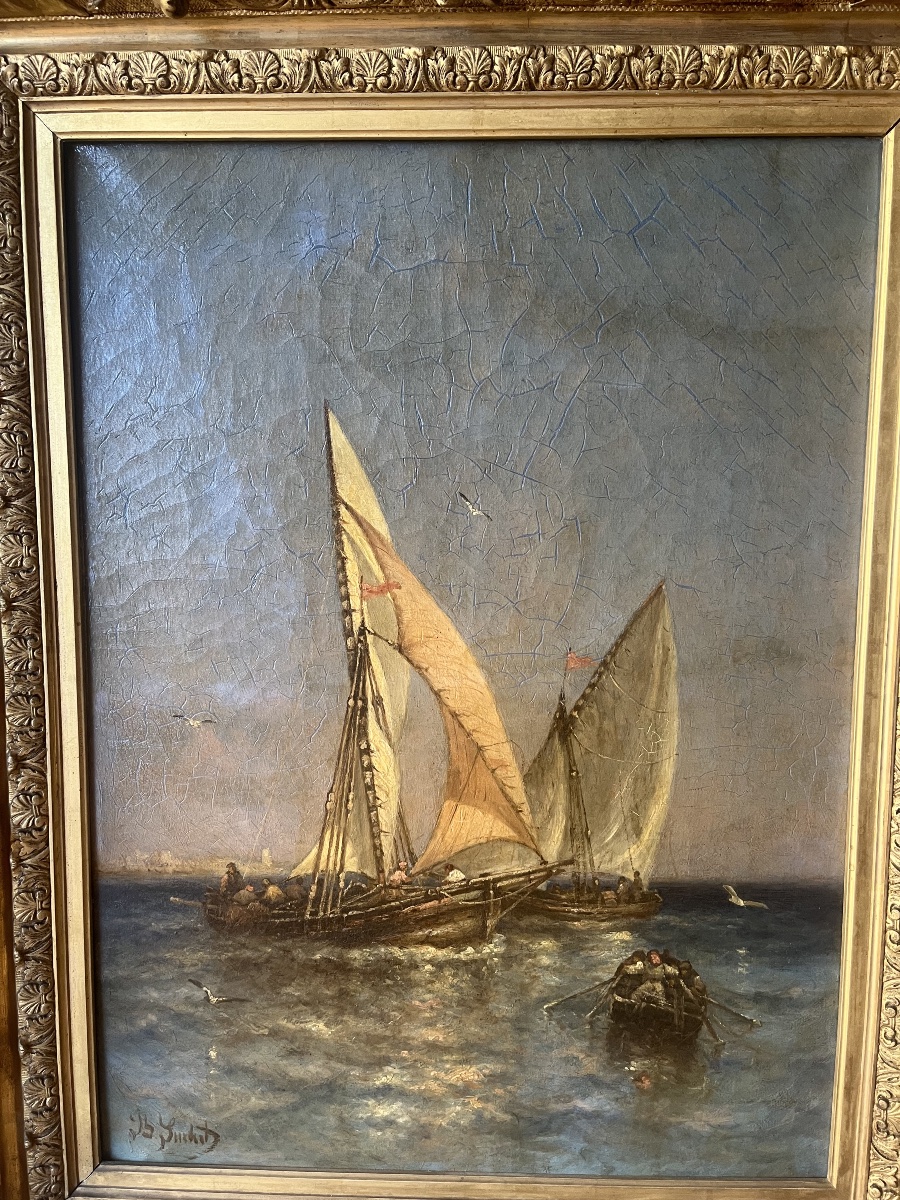 Oil On Canvas By Joseph Suchet-photo-2