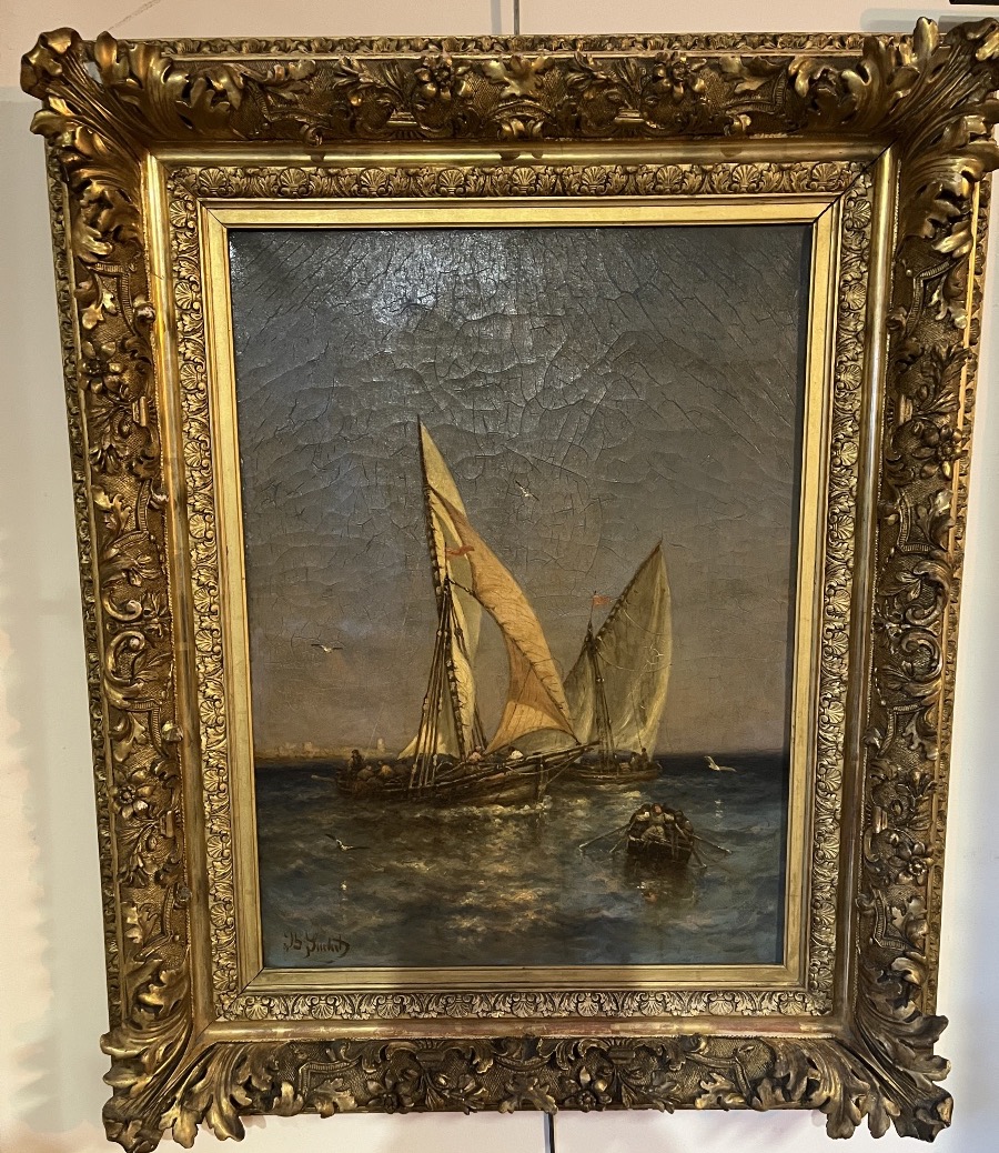 Oil On Canvas By Joseph Suchet