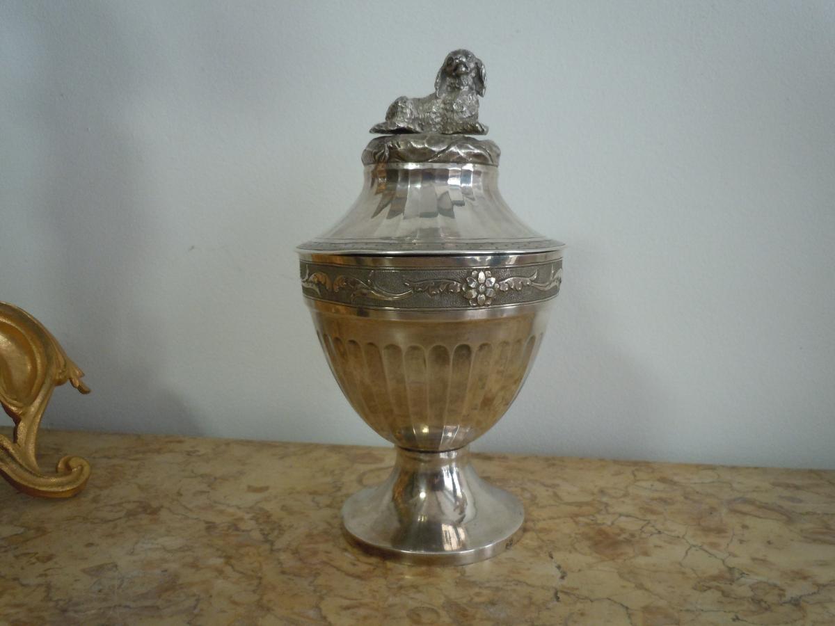 Covered Jar In Sterling Silver Germany 17th