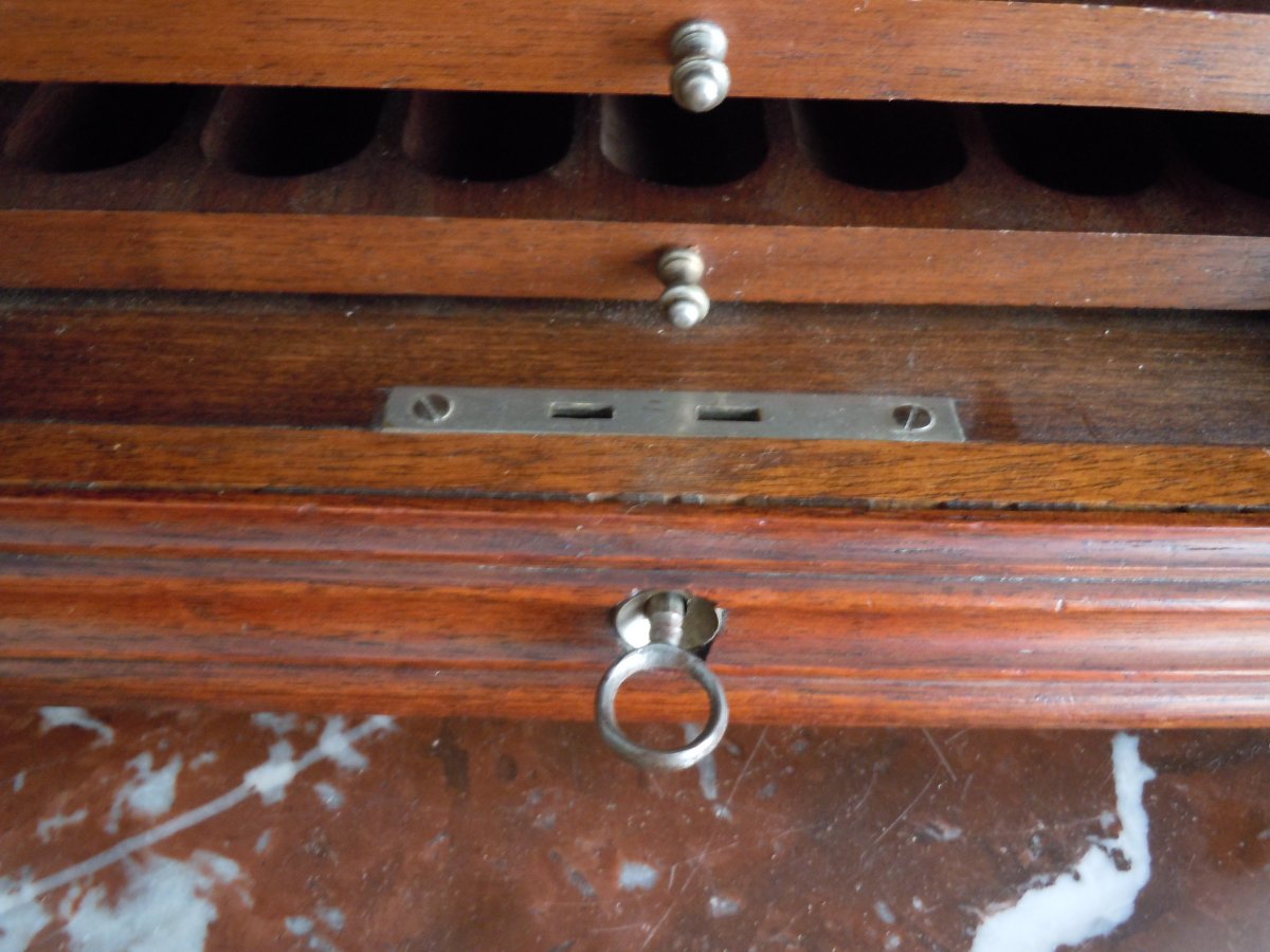 19th Century Walnut Cigar Cabinet-photo-4