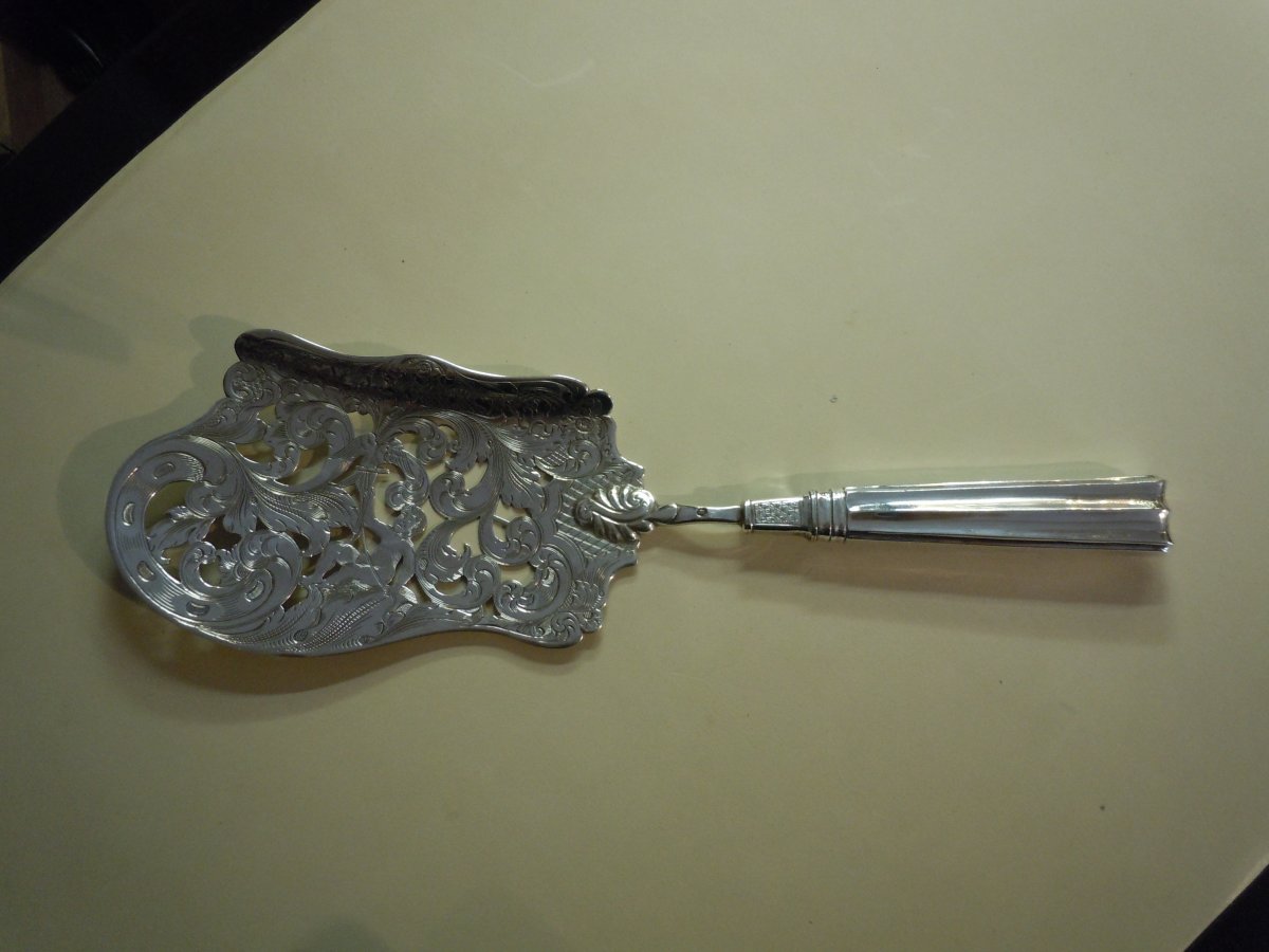 Service Shovel In Sterling Silver Dutch Punch 19th