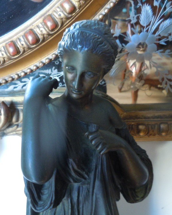 Diane De Gabies Sculpture En Bronze Signee Sauvage-photo-3