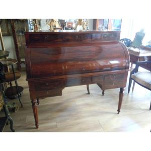 Cylinder Desk D Restoration Period In Rosewood