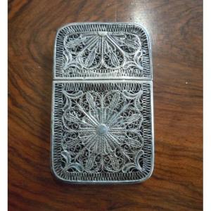 Filigree Silver Card Case