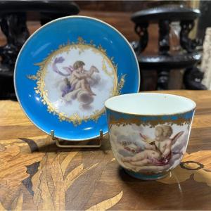 18th-century Sèvres Porcelain Cup And Saucer