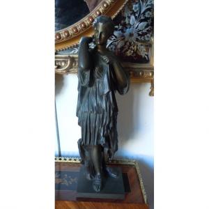 Diane De Gabies Bronze Sculpture Signed Sauvage