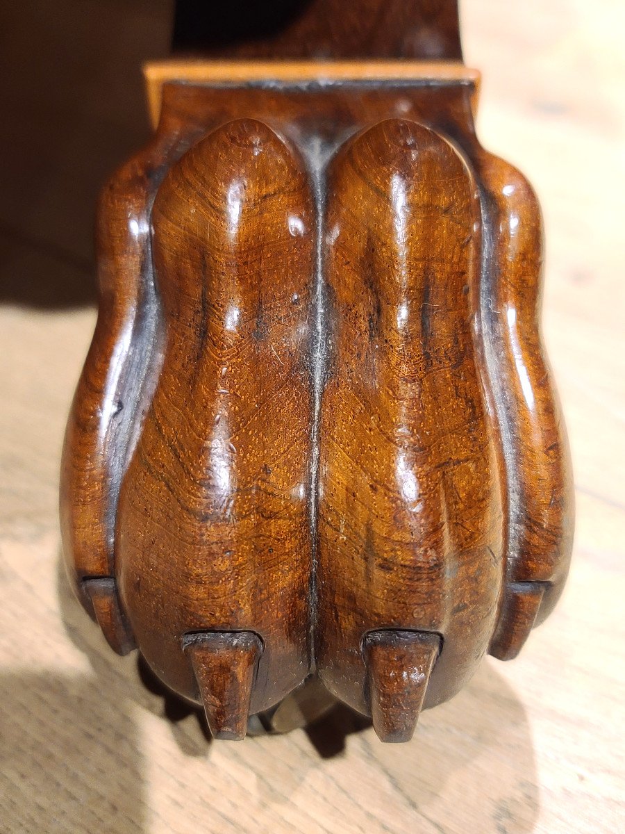 Canapé Méridienne d'époque Charles X En Palissandre, Début XIXe. (178cm)-photo-1