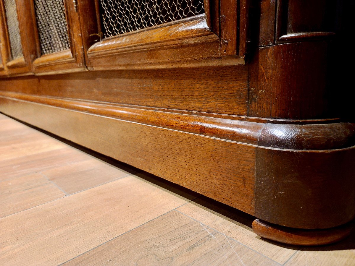 Oak Woodwork Bookcase, Early 19th Century (237cm X 180xm).-photo-3