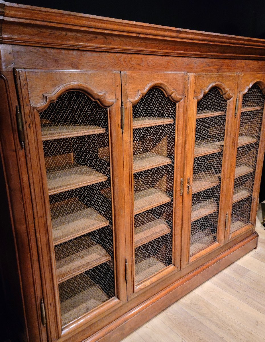 Oak Woodwork Bookcase, Early 19th Century (237cm X 180xm).-photo-1