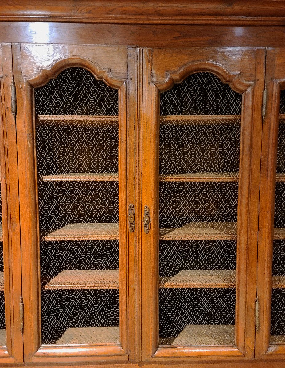 Oak Woodwork Bookcase, Early 19th Century (237cm X 180xm).-photo-8