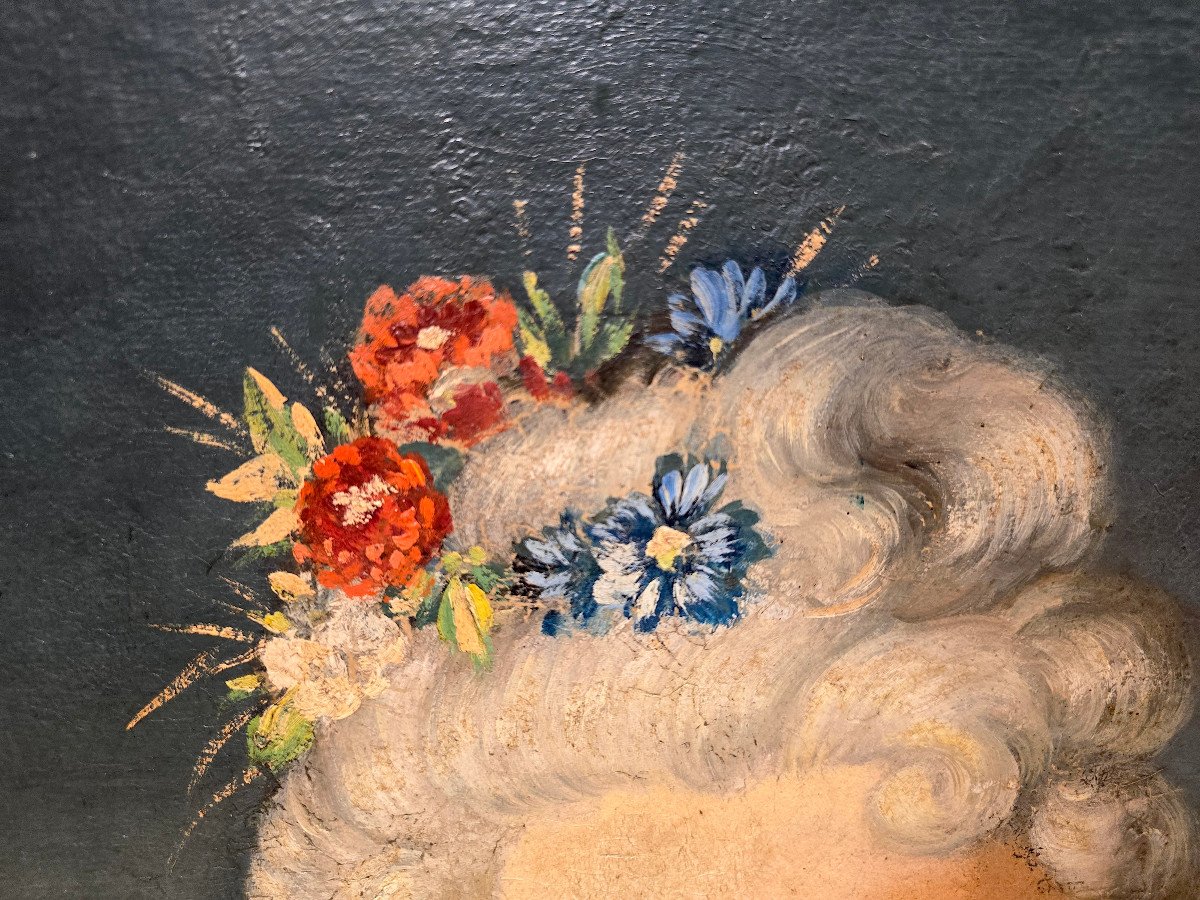 Important Portrait Of A Woman, Allegory Of Summer, 18th Century. (144cm X 114).-photo-2