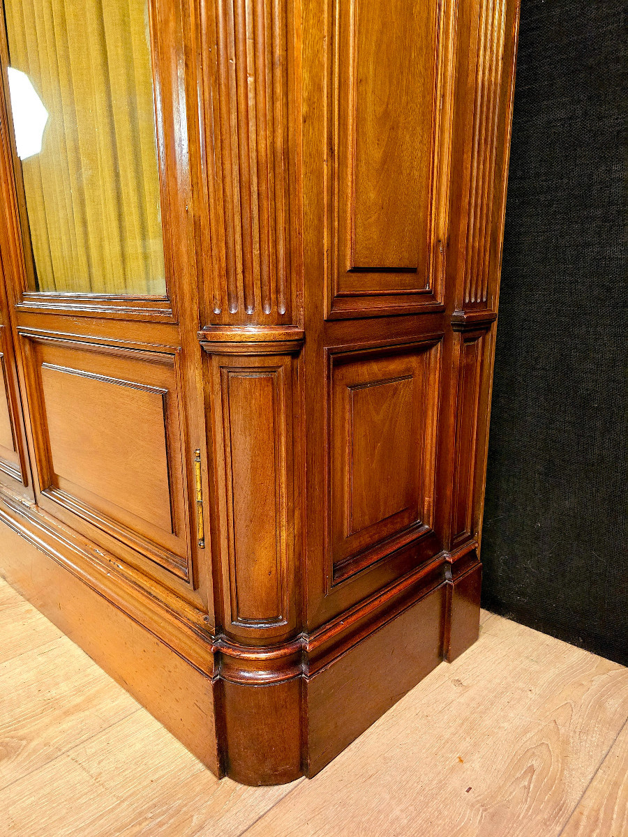 Bibliothèque Louis XVI En Acajou Massif, Début XXe.  (323cm X 190cm)-photo-1