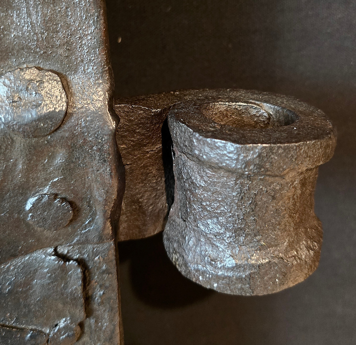 Porte En Fer Forgé, Deux Serrures, XVIIe. (186cm x 112cm)-photo-5