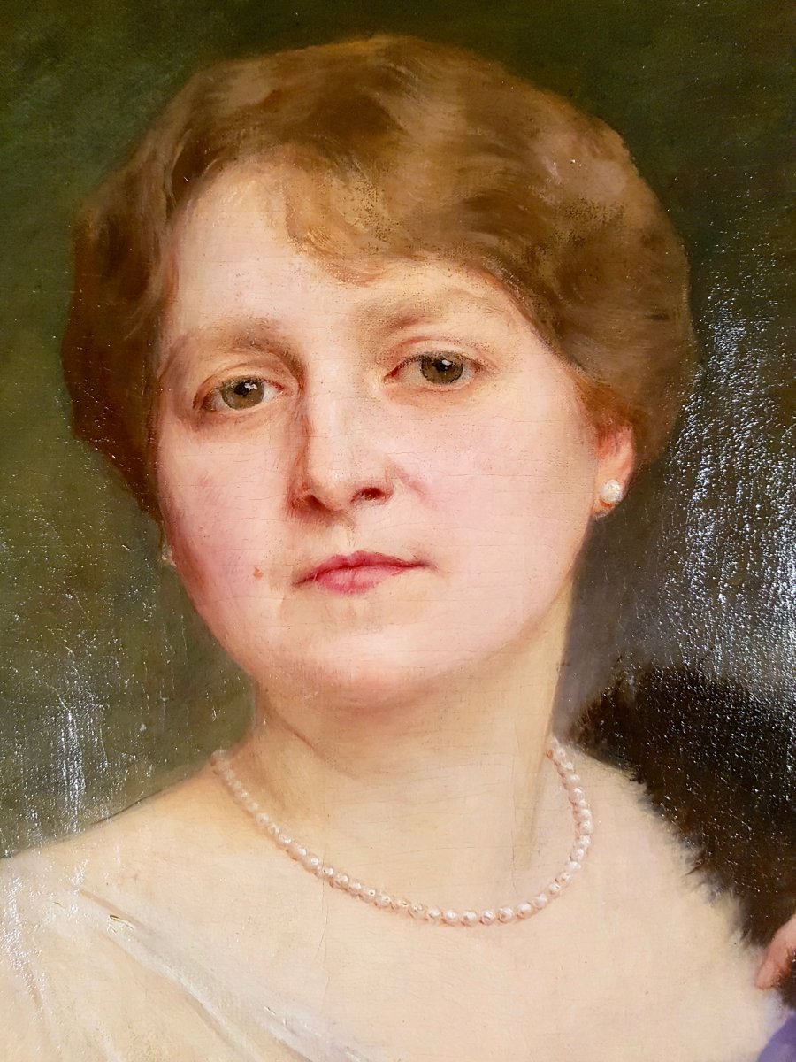 Charles Amable Lenoir, 1914, Portrait De Femme (207cm X 128cm)-photo-6
