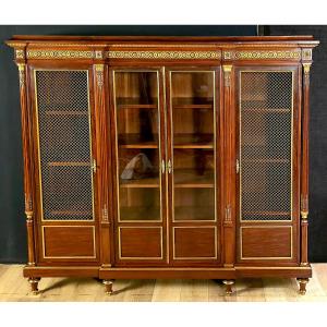 Bibliothèque En Acajou d'Époque Fin XIXe.  (200cm x 184cm)