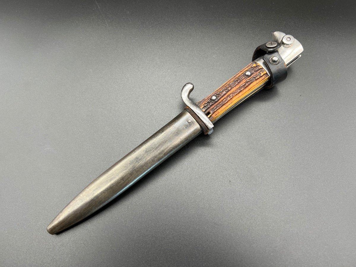 Ww1 Combat Knife Made By Wkc With Horn Handle