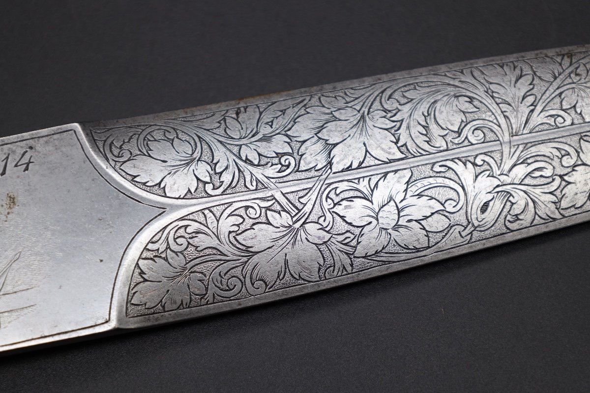 Dague à éclats d'Obus De Grande Taille Du Fort De Loncin 1914-photo-4