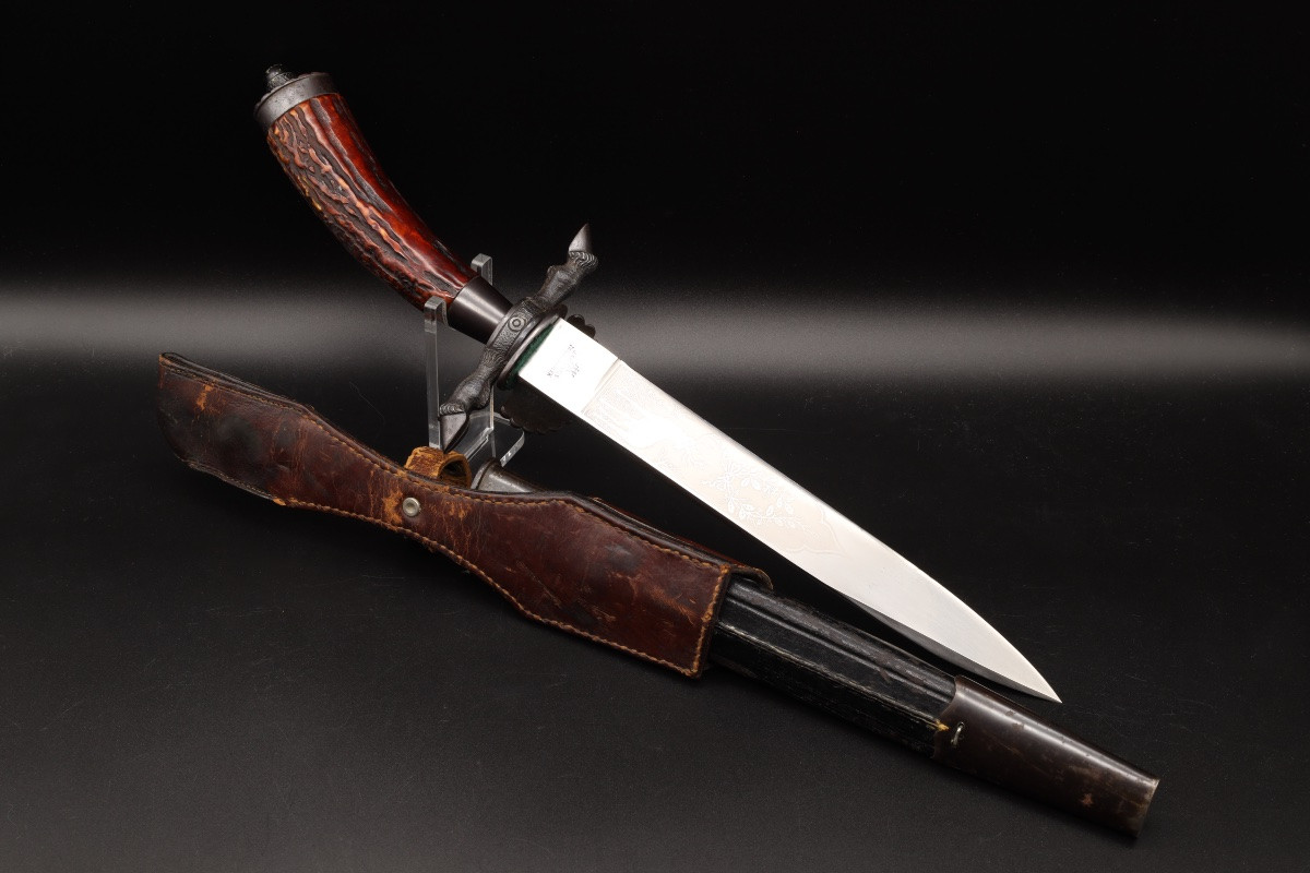 Dague de chasse impériale en acier par J.A. Henckels-photo-3